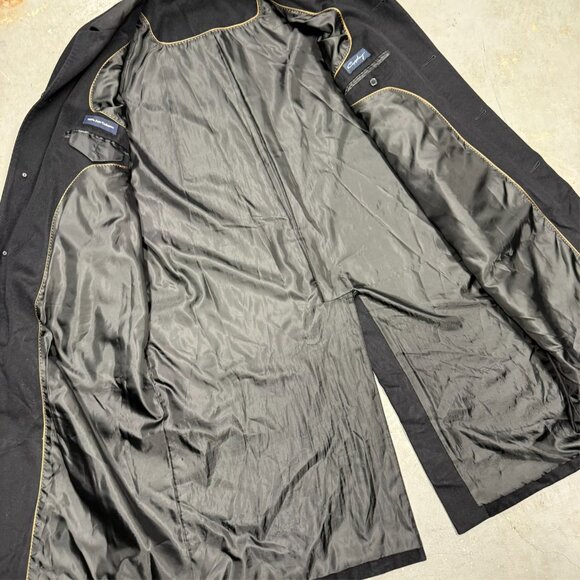 Coppley 100% Cashmere Coat Black Long Overcoat Top Coat 44 R XL - Picture 6 of 9